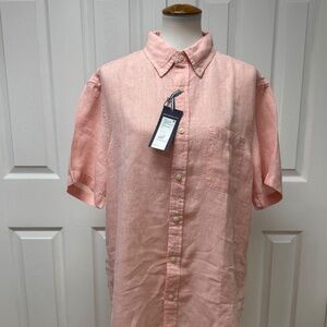 Vineyard Vines Surfside Solid Linen Button Down Shirt - Size L -‎ NEW With Tags.
